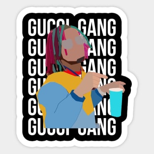 Lil Pump - Gucci Gang Sticker